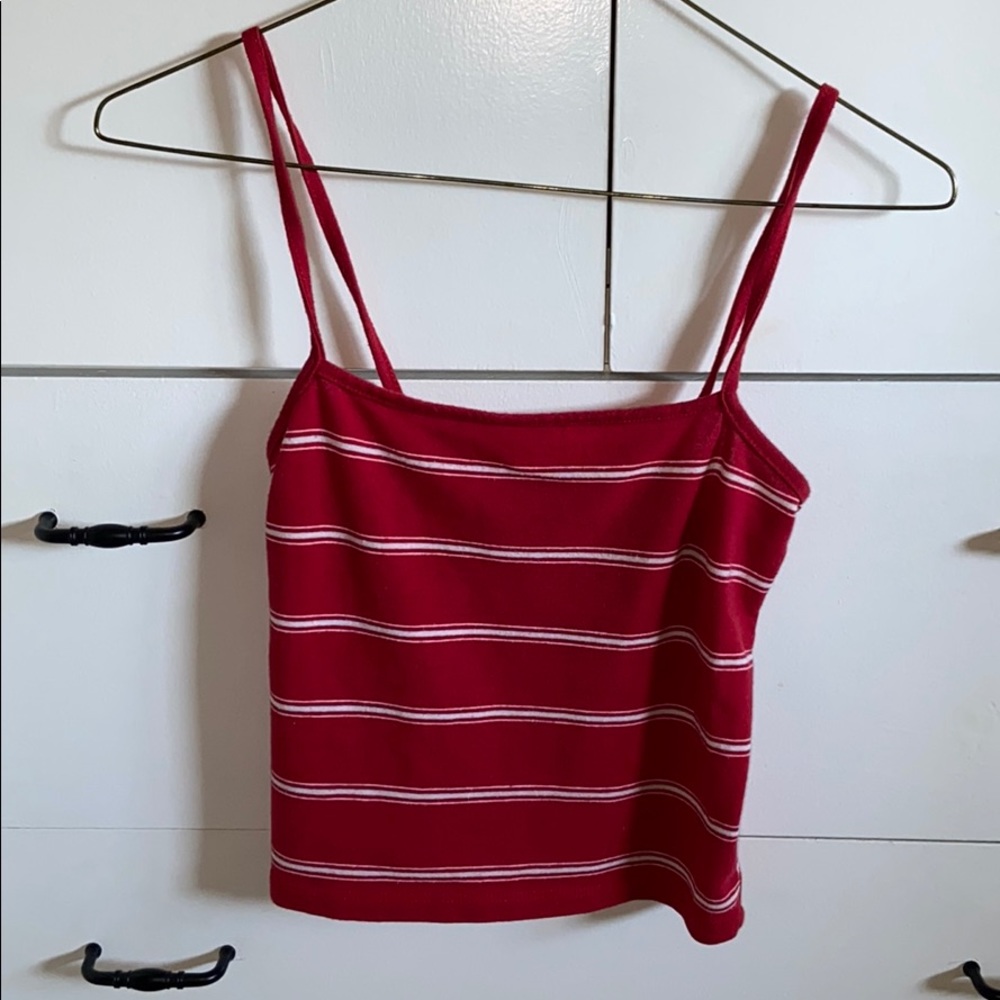 Striped Red & White Tank Top!